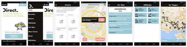 avaliação da aplicação Direct para smartphones Android e iOS